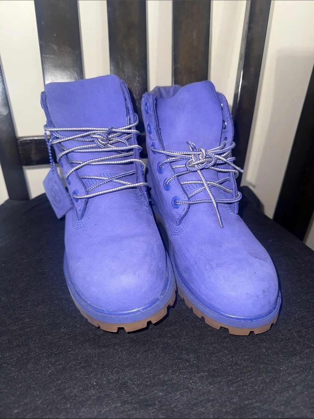 Timberland (GS) 6-INCH PREMIUM WATERPROOF BOOT Kids – Royal Blue Waterbuck - 4.5
